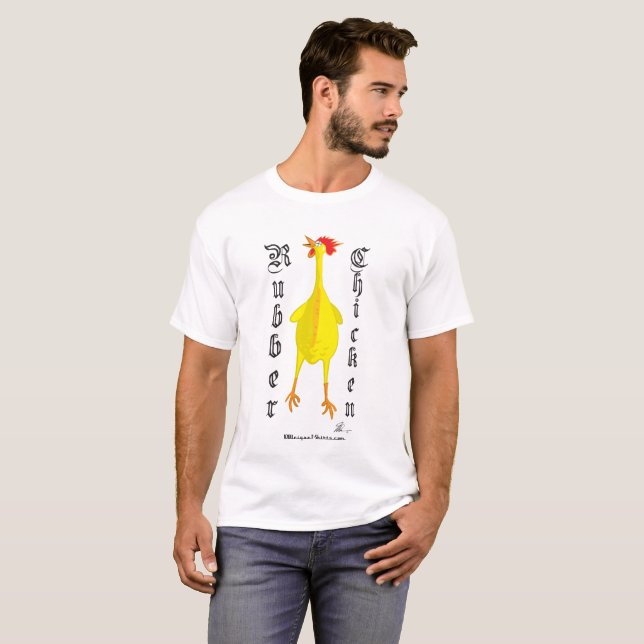 T-shirt en caoutchouc de poulet (Devant entier)