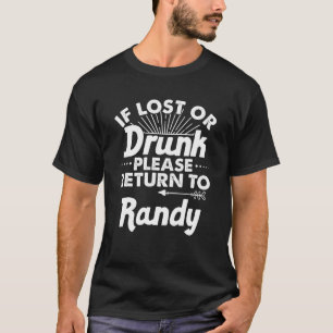 T-shirt En Cas De Perte Ou D'Abandon, Retournez À RANDY No