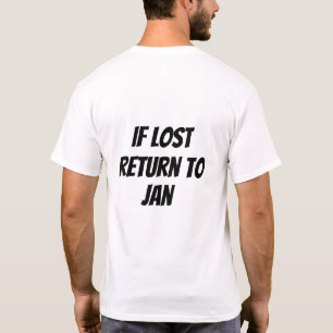 T-shirt En cas de perte Retourner à
