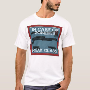 T-shirt En cas de verre de coupure de zombis