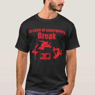 T-shirt en cas d'urgence danse de coupure des années 80 de