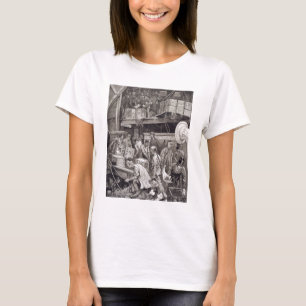 T-shirt En cassant le volume à bord d'un bateau de thé