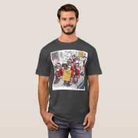 T-shirt en charbon de bois Santa Strike