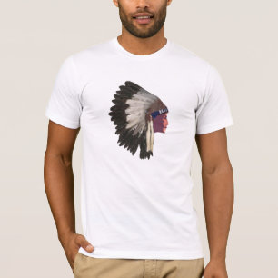 T-shirt en chef indien indigène
