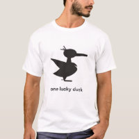 T-shirt en coton One Lucky Duck pour hommes