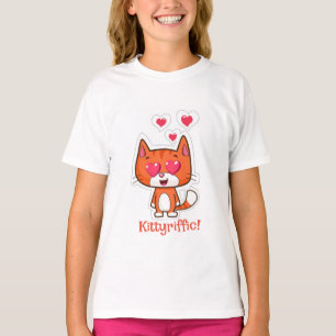 T-shirt en coton pour fille Kitten   Vêtements pou
