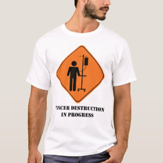 T-shirt en cours de destruction de Cancer