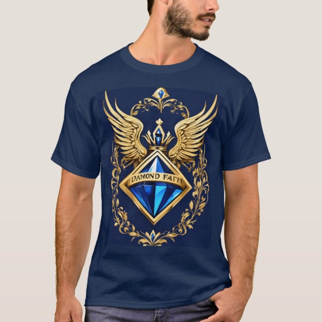 T-Shirt en Cristal Diamond Faith - Dessein Étincel (Devant)