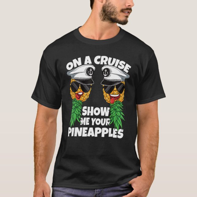 T-shirt En Croisière Montrez-Moi Vos Ananas Swinger Men De (Devant)