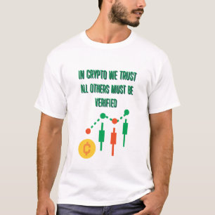 T-shirt En Crypto Nous Avons Confiance Typographie Gras De