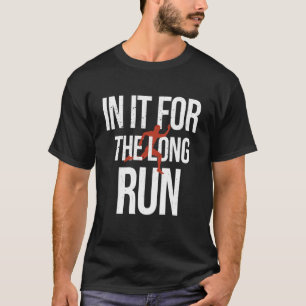 T-shirt En Elle Pour La Longue Course Marathon Coureur