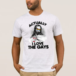 T-shirt En fait, j'adore les gays