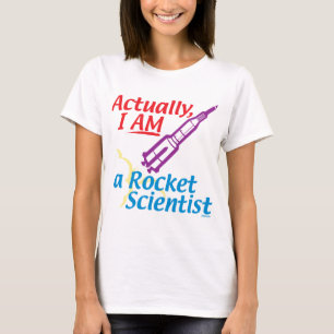 T-shirt En fait, JE SUIS un scientifique de Rocket