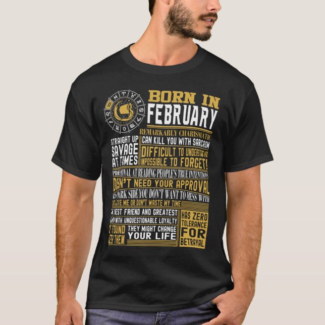 T-shirt En février faits soutenus (Devant)