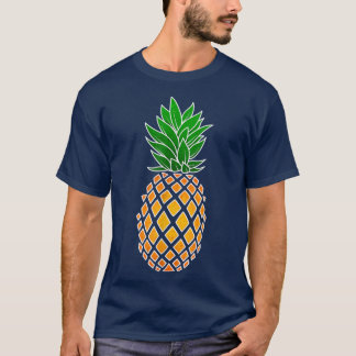 T-shirt en forme de diamant de fruits d'ananas