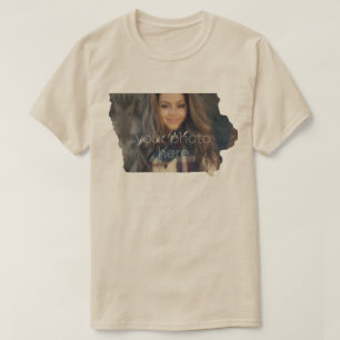 T-shirt en forme de l'état de l'Iowa