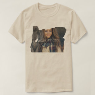 T-shirt en forme de l'état de l'Oregon