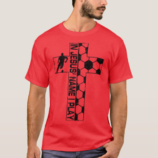 T-shirt En Jésus Nom Je Joue La Croix Chrétienne 1