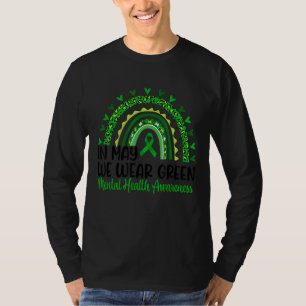 T-shirt En Mai Nous Portons Le Leopard Vert La Santé Menta