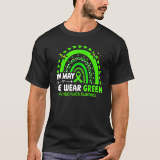 T-shirt En Mai, Nous Portons Le Vert Pour La Sensibilisati