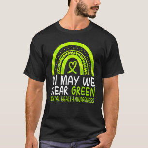 T-shirt En Mai, Nous Portons Vert Sensibilisation À La San