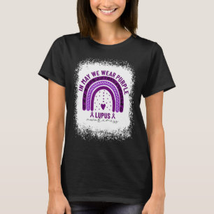 T-shirt En Mai Nous Portons Violet Lupus Sensibilisation A