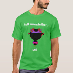 T-Shirt en mandelbrot complet noir et violet