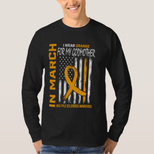 T-shirt En mars, nous portons Orange Godmother Sclérose en
