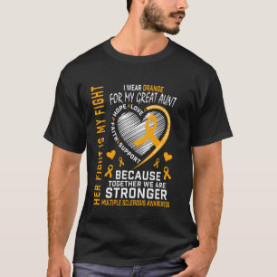 T-shirt En mars, nous portons Orange Grande Tante Sclérose