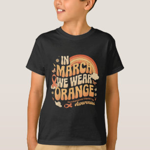 T-shirt En Mars Nous Portons Orange - Handicap Développeur