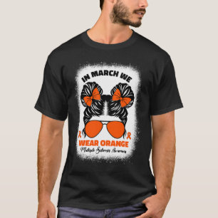 T-shirt En Mars Nous Portons Orange Ms Multiple Sclerosis 
