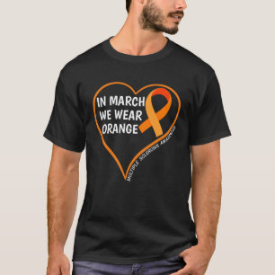 T-shirt En Mars Nous Portons Orange Multiple Sclerosis Awa