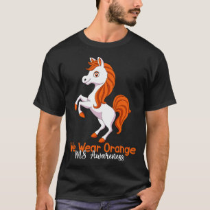 T-shirt En Mars Nous Portons Orange unicorne Ms Multiple S