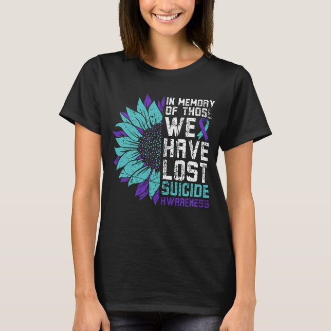 T-shirt En Mémoire Ceux Que Nous Avons Perdu La Sensibilis (Devant)