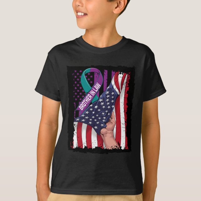 T-shirt En mémoire de Brother in Law Suicide Awareness USA (Devant)