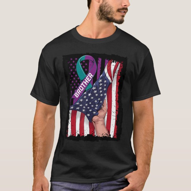 T-shirt En mémoire de Frère sensibilisation au suicide Fl  (Devant)