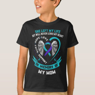 T-shirt En mémoire de ma mère Perte de mère Sensibilisatio