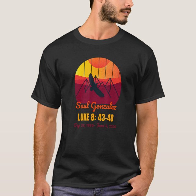 T-shirt En Mémoire De Mon Père Dans Le Ciel Bible Verse (Devant)