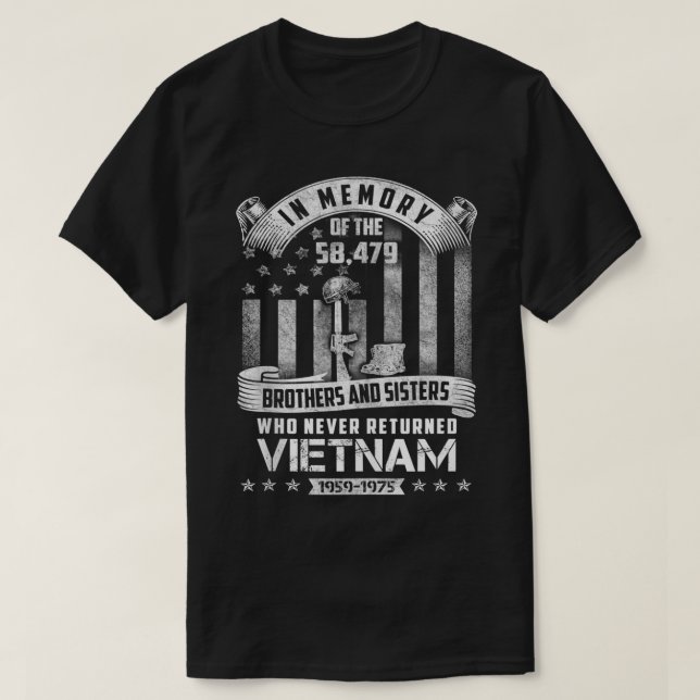 T-shirt En mémoire du vétéran du Vietnam (Design devant)