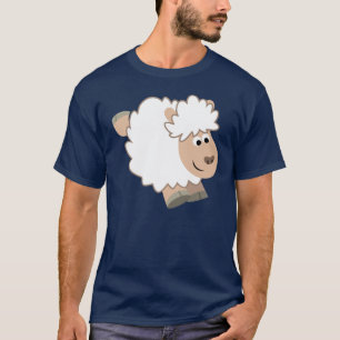 T-Shirt en mouton de dessin mignon