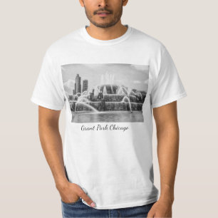T-shirt en niveaux de gris de Chicago Buckingham