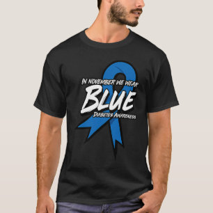 T-shirt En Novembre, Nous Portons Bleu T1 Sensibilisation 
