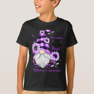 T-shirt En Novembre Nous Portons Des Gnomes Violets Heimer