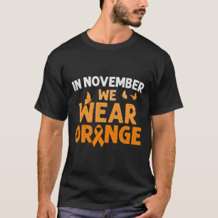 T-shirt En Novembre, Nous Portons La Sensibilisation Aux O