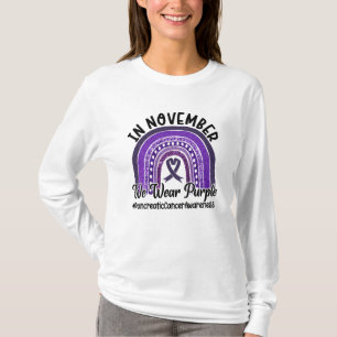 T-shirt En Novembre Nous Portons Le Cancer Pancréatique V