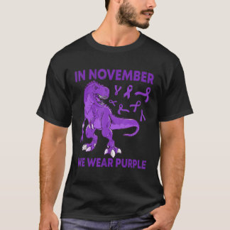T-shirt En Novembre Nous Portons Violet Prématurité Sensib