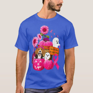 T-shirt En Octobre Nous Portons Beagle Rose Cancer du sein