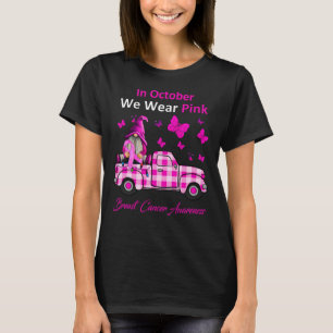 T-shirt En Octobre Nous Portons Des Gnomes De Cancer Du Se