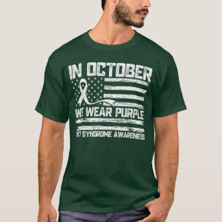 T-shirt en octobre nous portons du violet pour la sensibil