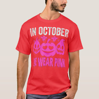 T-shirt En Octobre, Nous Portons La Salle Citrouille Du Ca